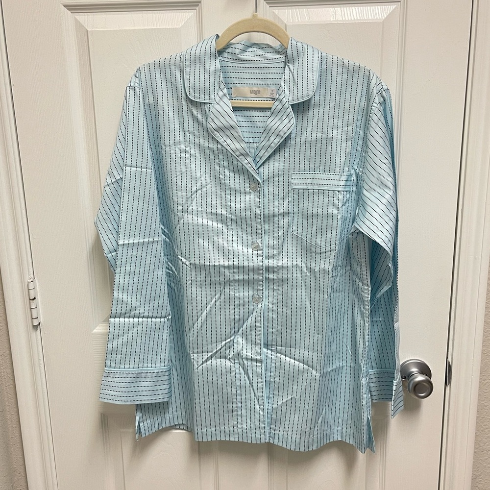 I.Magnin Blue Pajama Top